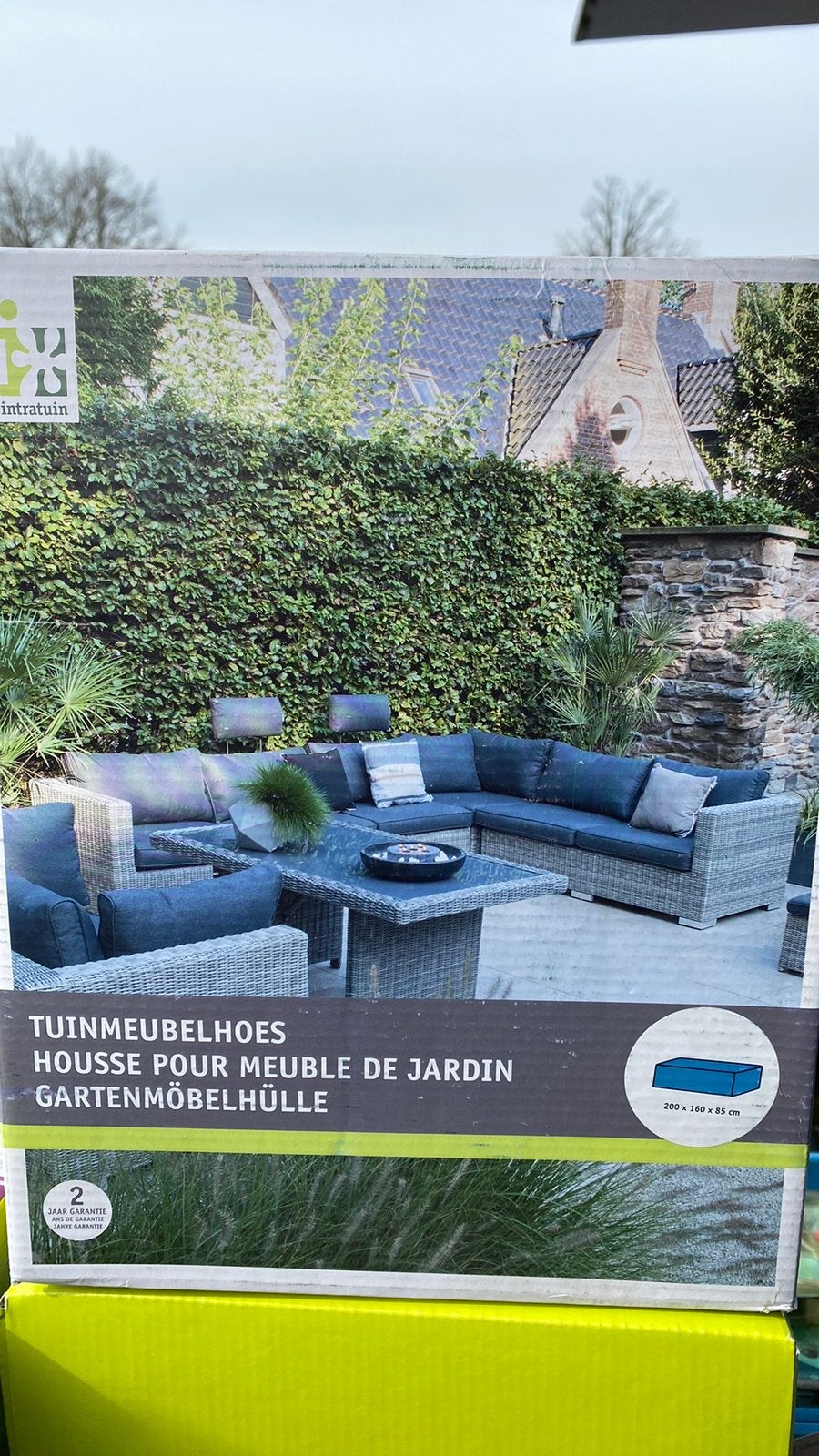 Tuinmeubelhoes beschermhoes rechthoekig 200x160x85 cm, Tuin en Terras, Ophalen of Verzenden, Nieuw