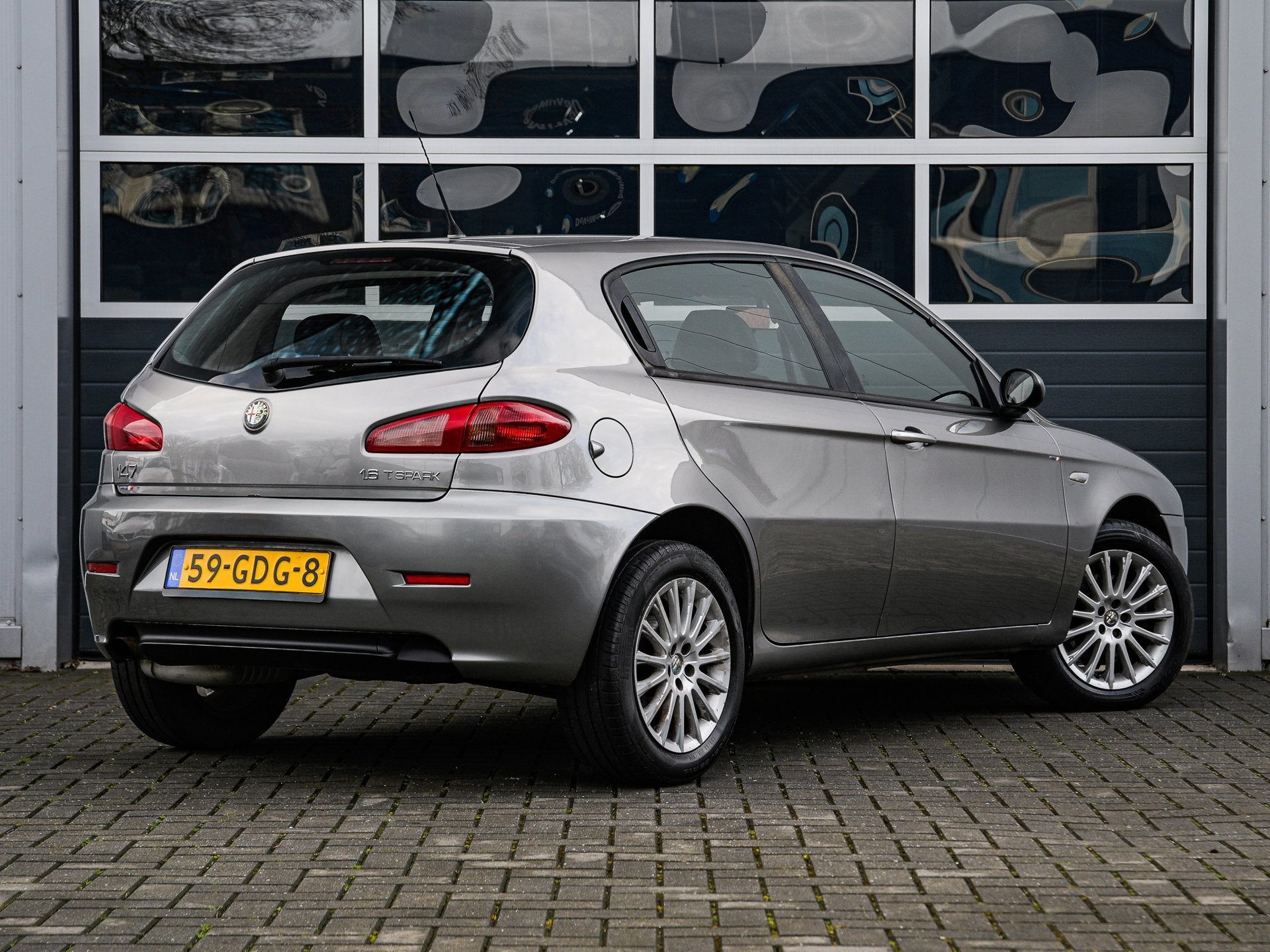 Alfa Romeo 147 1.6 T.Spark Progression | Leder | Climate con, Auto's, Voorwielaandrijving, Gebruikt, Zwart, 4 cilinders