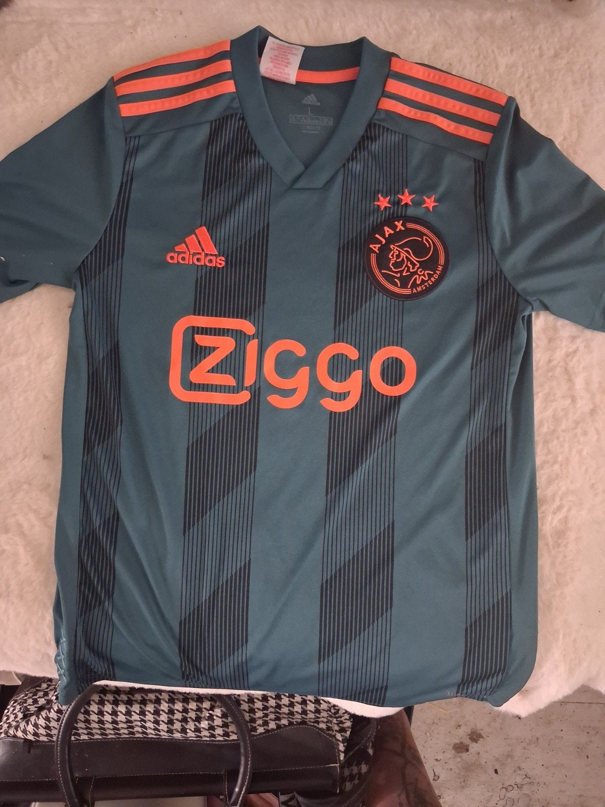 Ajax uitshirt 2019/2020 maat L, Kleding | Heren, T-shirts, Maat 52/54 (L), Ophalen of Verzenden, Zo goed als nieuw, Adidas