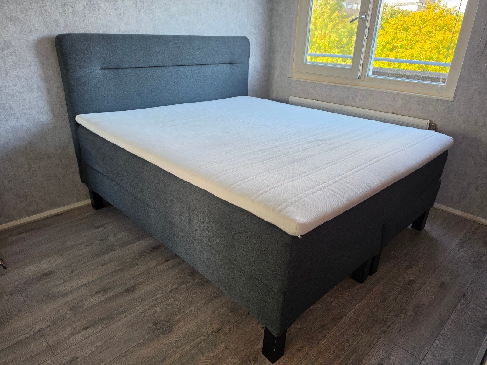 Tweepersoons bed 200x180cm incl. VAGSTRANDA matras, Ophalen, Tweepersoons, Zo goed als nieuw, 180 cm