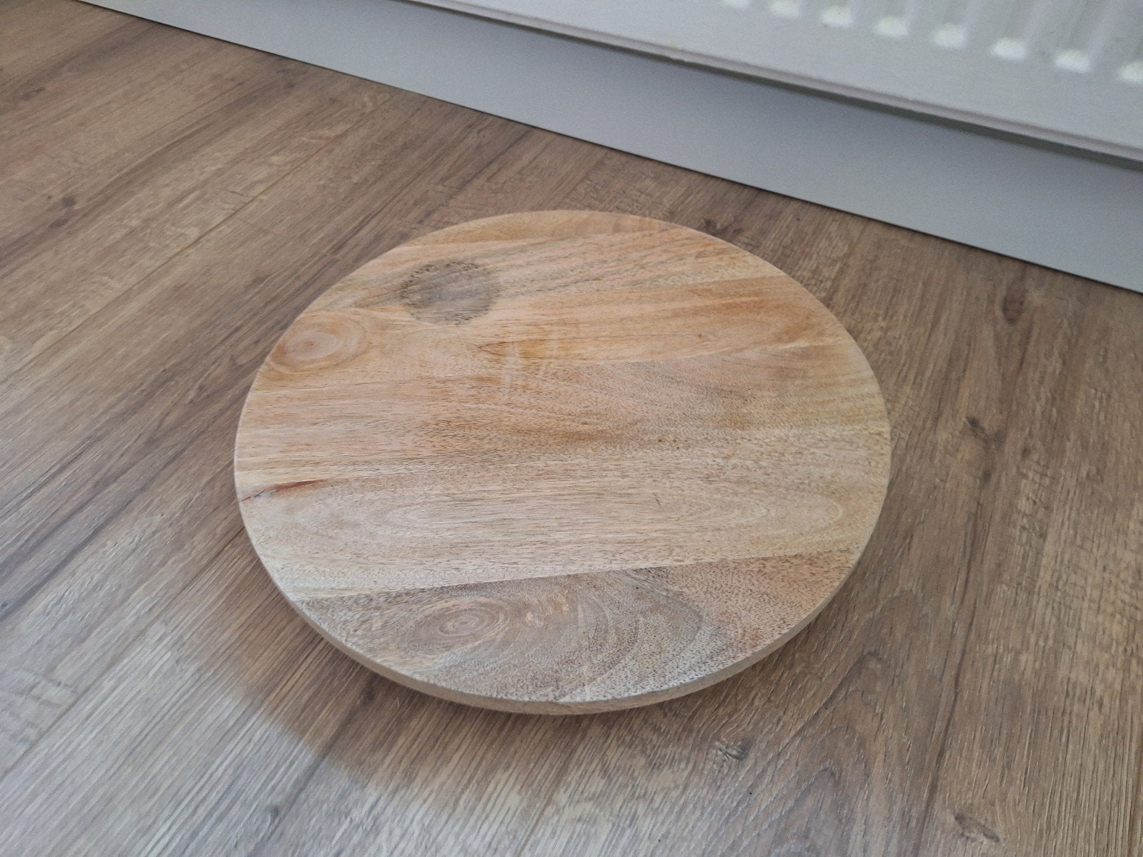Houten plantenstandaard met metalen pootjes, Huis en Inrichting, Woonaccessoires | Overige, Hout, Gebruikt, Ophalen of Verzenden