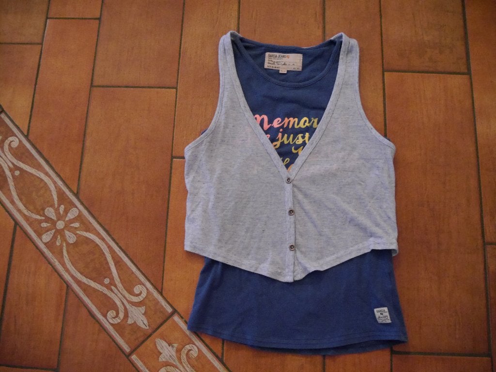 Blauwe top van Garcia, Kinderen en Baby's, Kinderkleding | Maat 164, Meisje, Garcia Jeans, Ophalen of Verzenden, Zo goed als nieuw