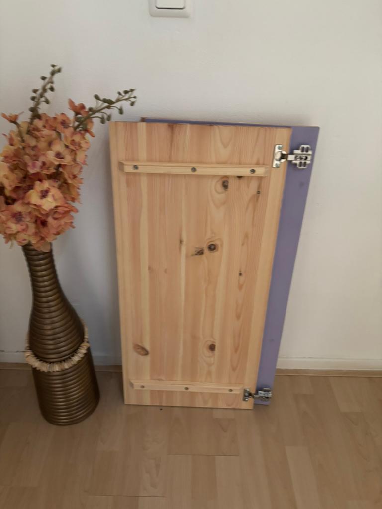 2 x ivar ikea kastdeurtje met scharnieren /beslag, Ophalen of Verzenden