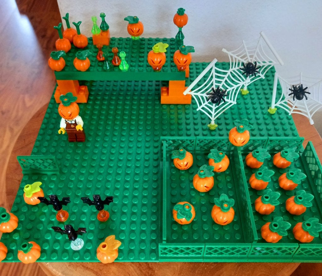 LEGO pompoen Halloween skelet zwarte kat enz, Ophalen of Verzenden, Zo goed als nieuw, Accessoire, Lego