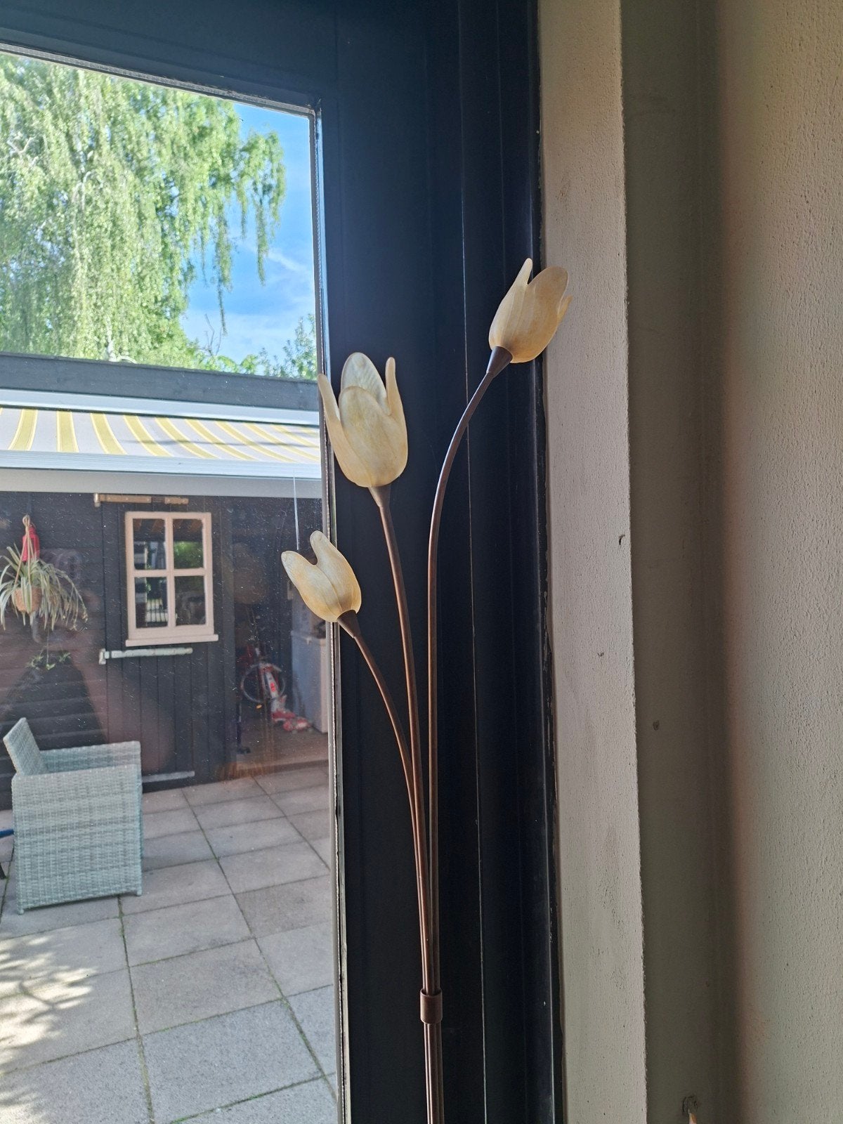 Ouderwetse bloemenlamp, Ophalen, Gebruikt, 150 tot 200 cm