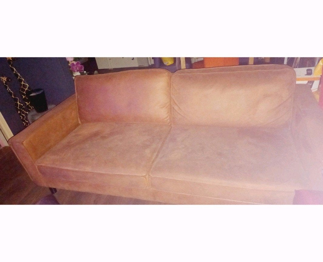 Bank cognac kleur, Ophalen, Rechthoekig, 200 cm of meer, Minder dan 50 cm