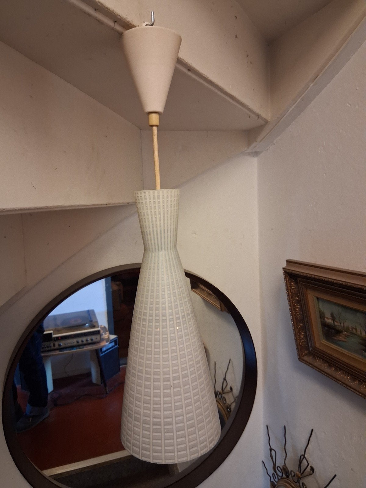 Hanglamp peill en putzeler, Huis en Inrichting, Gebruikt, Vintage, Ophalen of Verzenden, Glas