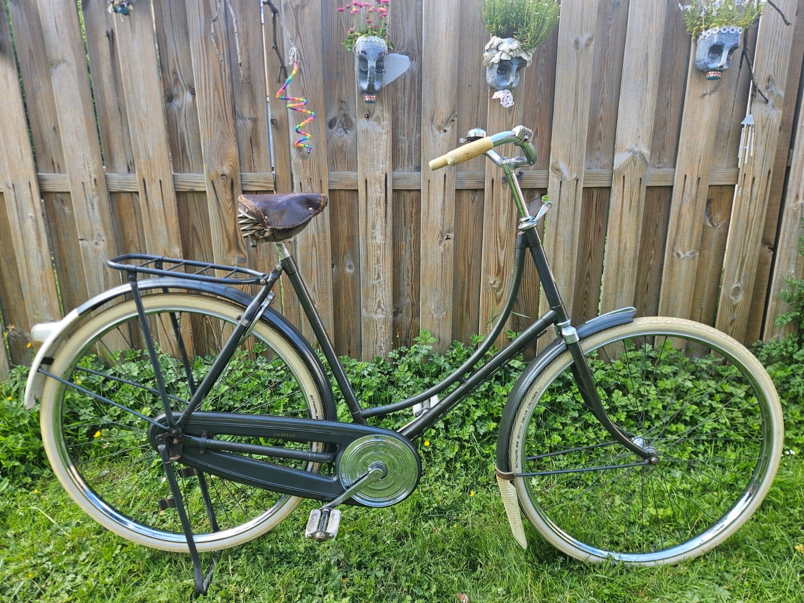 GAZELLE NO. 1 Damesfiets / Omafiets uit 1957 - MOOIE STAAT!, Fietsen en Brommers, Ophalen, Terugtraprem, Jaren '50, 55 tot 59 cm