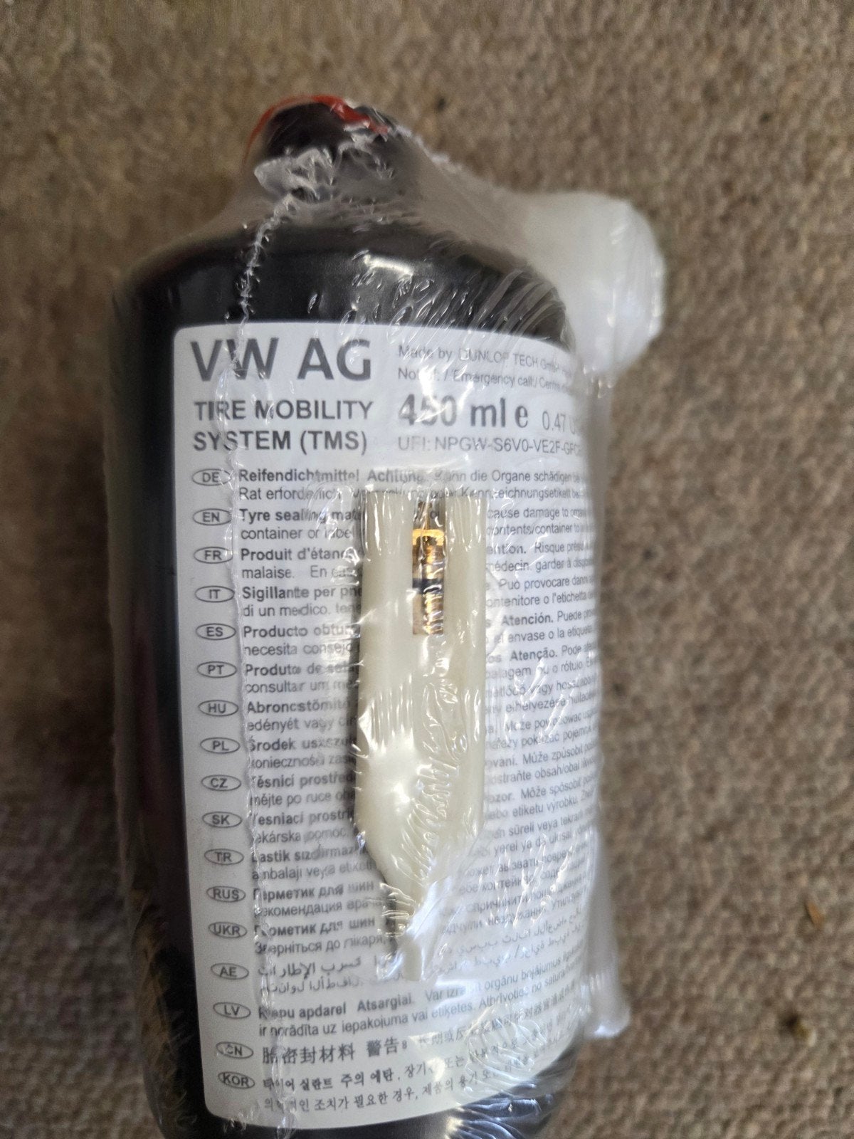 Volkswagen Banden Reparatieset Vulmiddel (450 ml), Ophalen of Verzenden, Nieuw