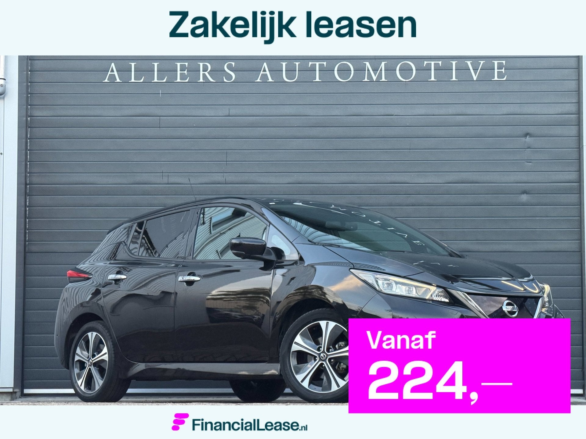 Nissan LEAF Tekna 40 kWh|SOH 91%|NAP|LEDER|ADAPTIEF| STOEL V, Gebruikt, Zwart, 150 pk, 109 min