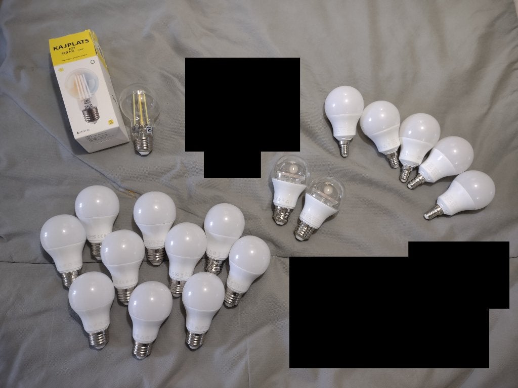 IKEA TRADFRI E27 en E14 smartlampen warm tot koelwit, Gebruikt, Instelbaar wit, Smart lamp, Bedienbaar via app