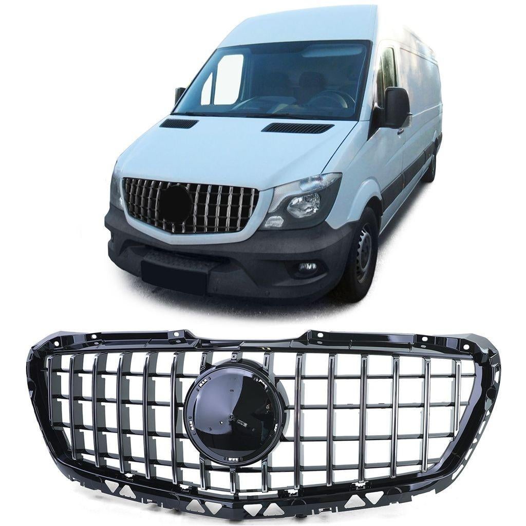 Grill Mercedes Sprinter W906 Zwart Chrome AMG GT Look