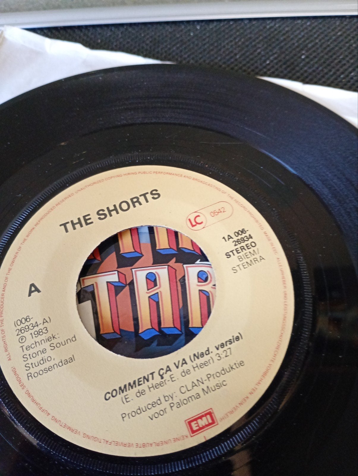 The Shorts - Comment Ça Va (Nederlandse versie) Vinyl Single, Ophalen, Gebruikt, 7 inch, Pop