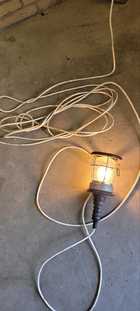 Looplamp met lang snoer, Ophalen