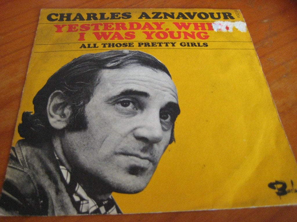 Charles Aznavour: Yesterday when I was young, Ophalen of Verzenden, Zo goed als nieuw, Pop