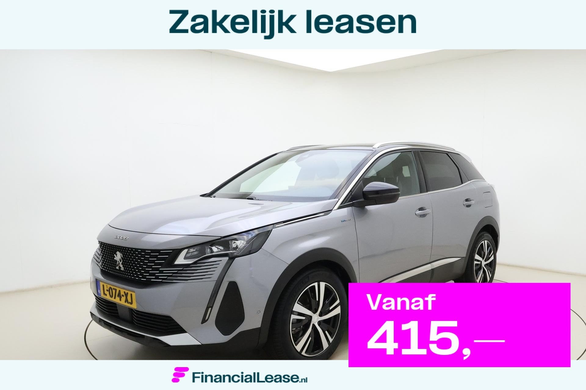 Peugeot 3008 1.6 HYbrid 225 GT | Voorstoel met massagefuncti, 12 maanden, Euro 6, Bedrijf, Automatische klimaatregeling