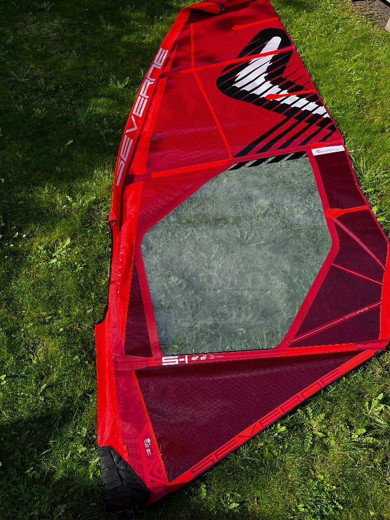 Set van 5 Severne S1 zeilen  - 750 EUR, Watersport en Boten, Ophalen, Gebruikt, 3.5 tot 5 m², Severne