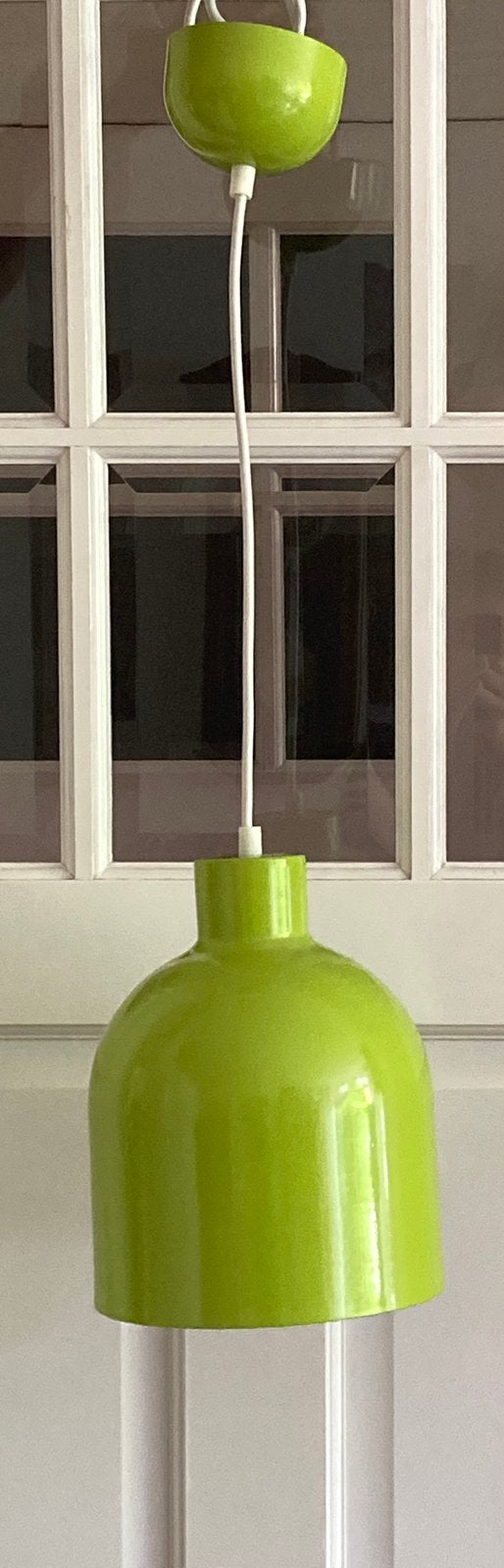 Hema hanglamp plafondlamp lamp lime green groen metaal, Ophalen of Verzenden, Nieuw, Metaal, Minder dan 50 cm