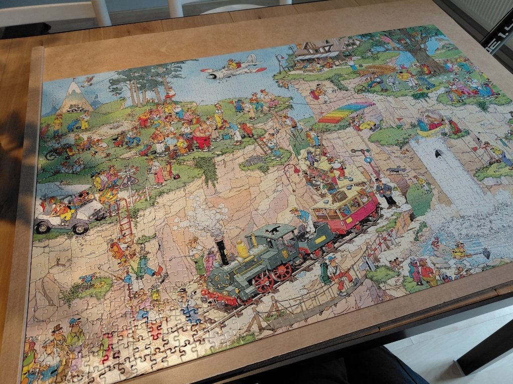 Jan van Haasteren, Ophalen, 500 t/m 1500 stukjes, Nieuw, Legpuzzel