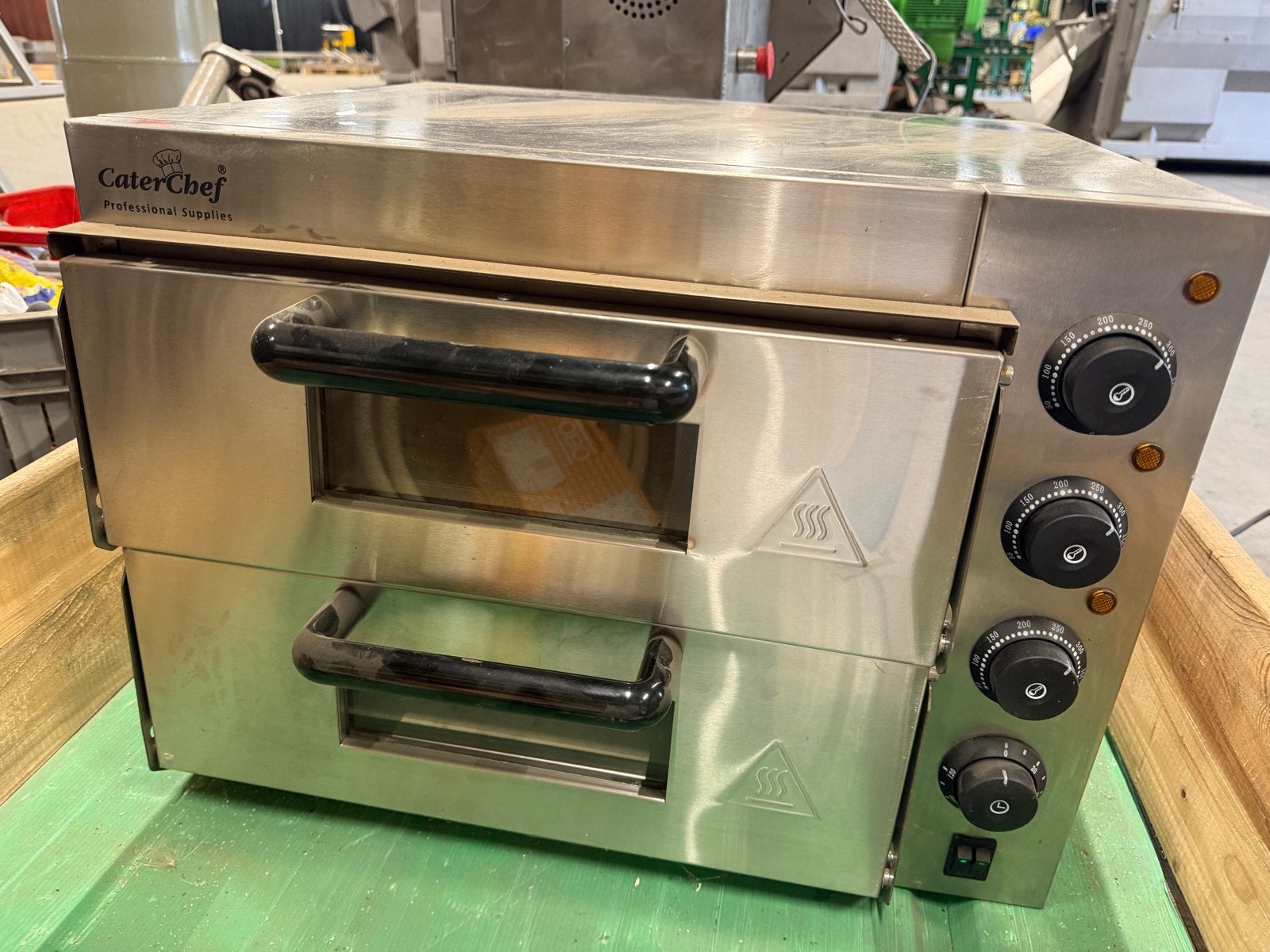 CaterChef Professionele Pizza Oven FY-EP-2A - 3000W, 45 tot 50 cm, Pizzaoven, Ophalen of Verzenden, Gebruikt