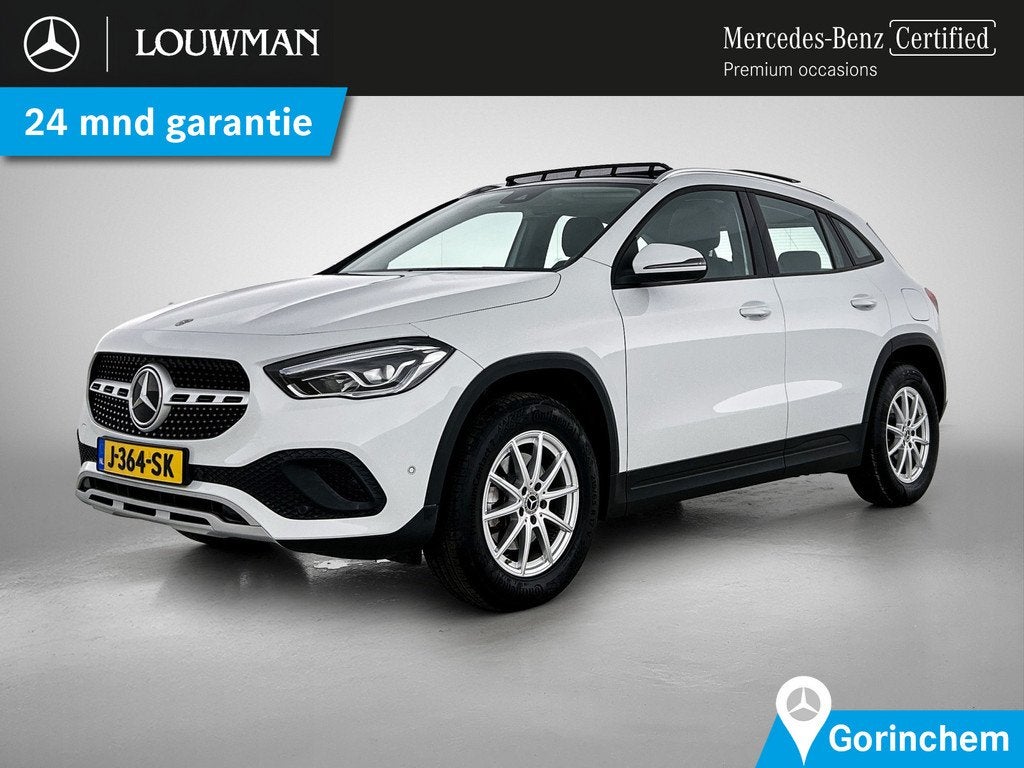 Mercedes-Benz GLA 200 Business Solution Panorama Schuif-Kant, Auto's, Mercedes-Benz, 12 maanden, 4 cilinders, Leder en Stof, Wit