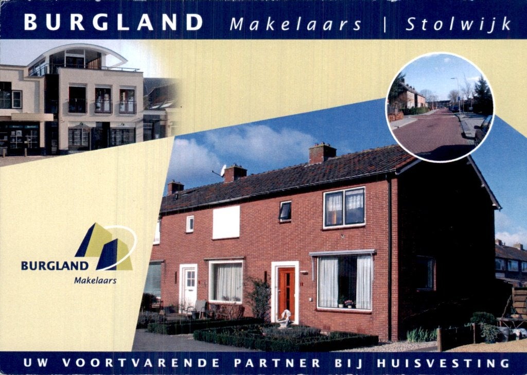 Stolwijk - Burgland Makelaars - Verhuisbericht, Ophalen of Verzenden, 1980 tot heden, Gelopen, Zuid-Holland