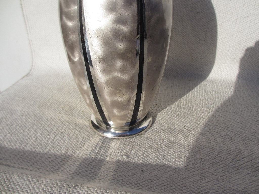 Antieke Art Deco vaas WMF Ikora verzilverd, Ophalen of Verzenden