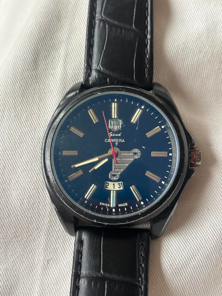 Tag Heuer Grand Carrera Limited Edition - Loopt niet, Sieraden, Tassen en Uiterlijk, Horloges | Heren, Staal, Polshorloge, Ophalen of Verzenden