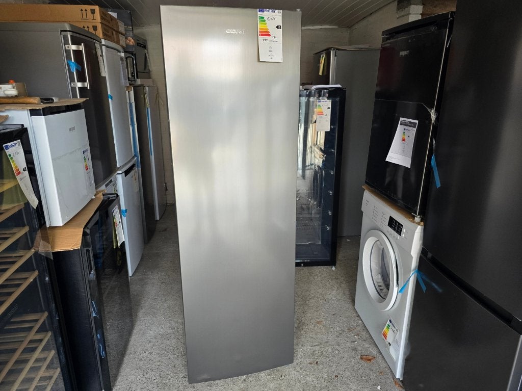 Nieuwe rvs nofrost zuinige vrieskast 170x55 cm C klasse, Vrieskast, Nieuw, Minder dan 60 cm, Energieklasse A of zuiniger