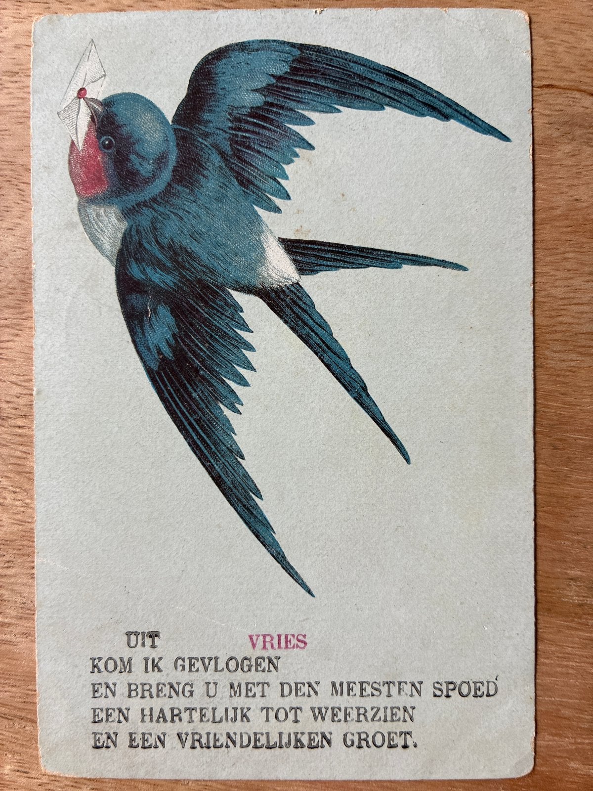 Oude ansichtkaart Vries - Hardegarijp 1907, Ophalen of Verzenden, Voor 1920, Gelopen, Friesland