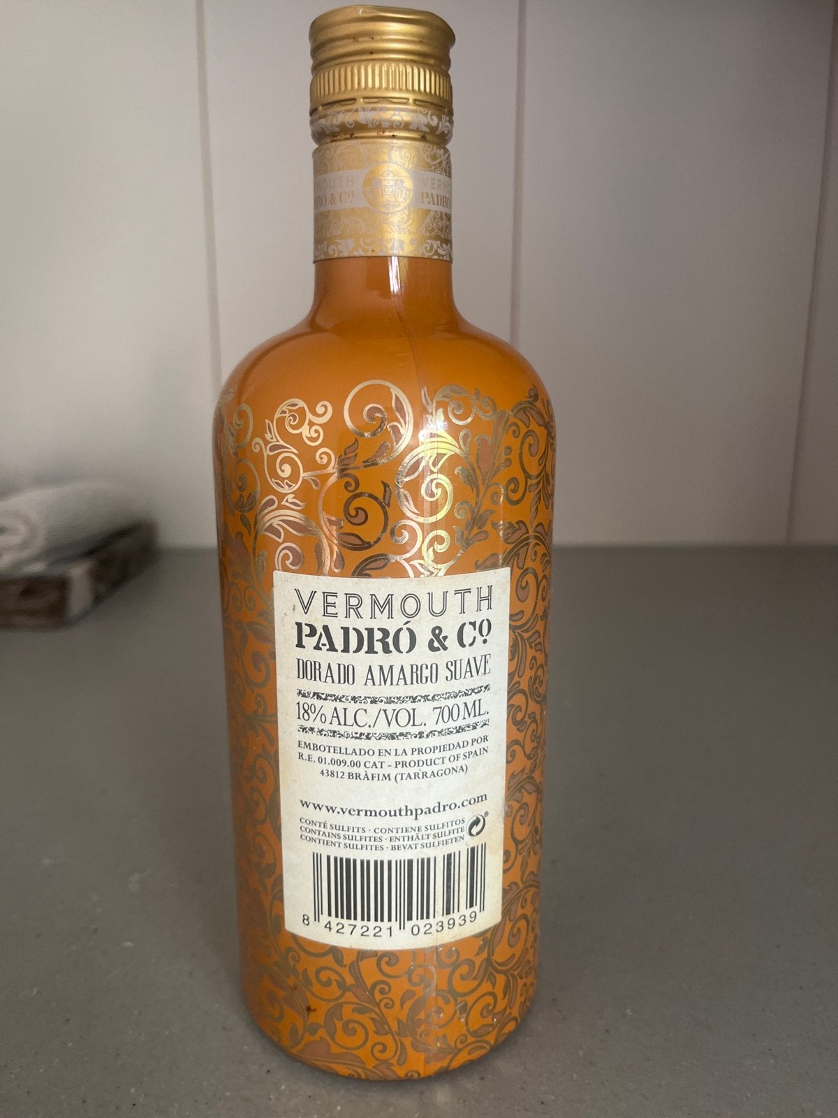 7 flessen Vermouth Padró & Co. Dorado Amargo Suave, Ophalen, Nieuw, Spanje, Overige typen