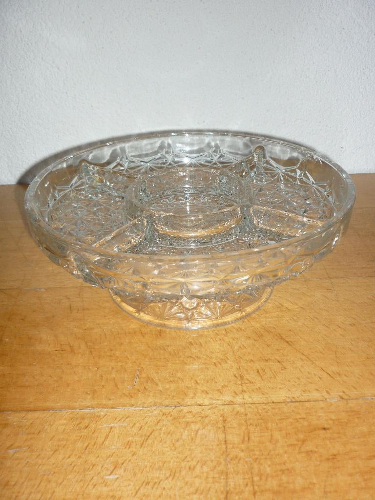 Glazen schaal (presentatie), Schaal, Rond, Ophalen of Verzenden, Glas