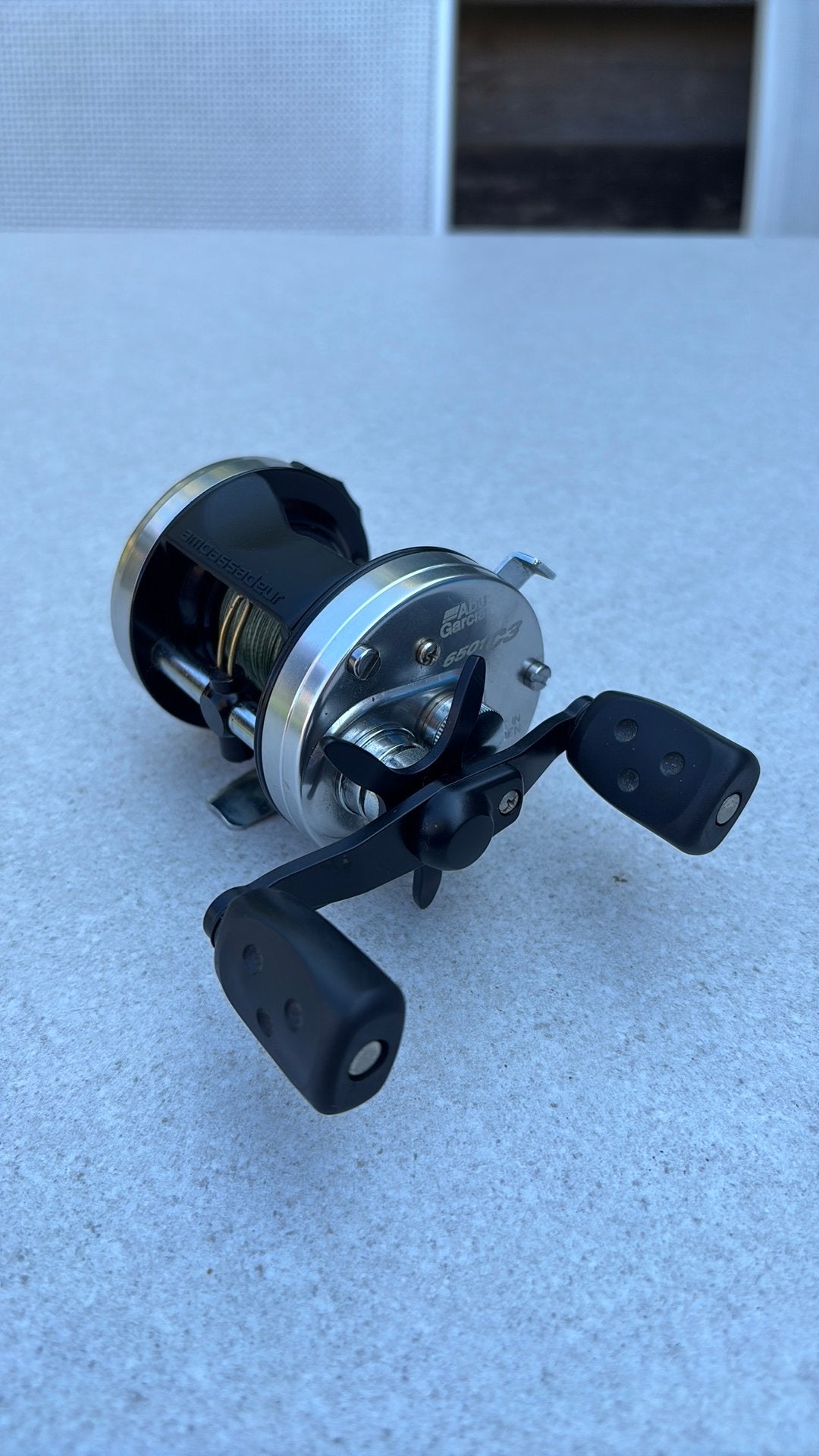 Abu garcia reel 6501c3, Ophalen of Verzenden, Zo goed als nieuw, Molen