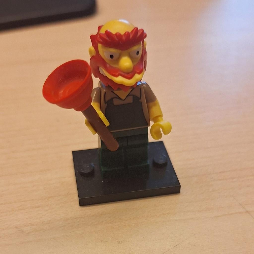 Lego The Simpsons Serie 2 Willie Minifiguur (71009), Compleet, Lego, Ophalen of Verzenden, Zo goed als nieuw