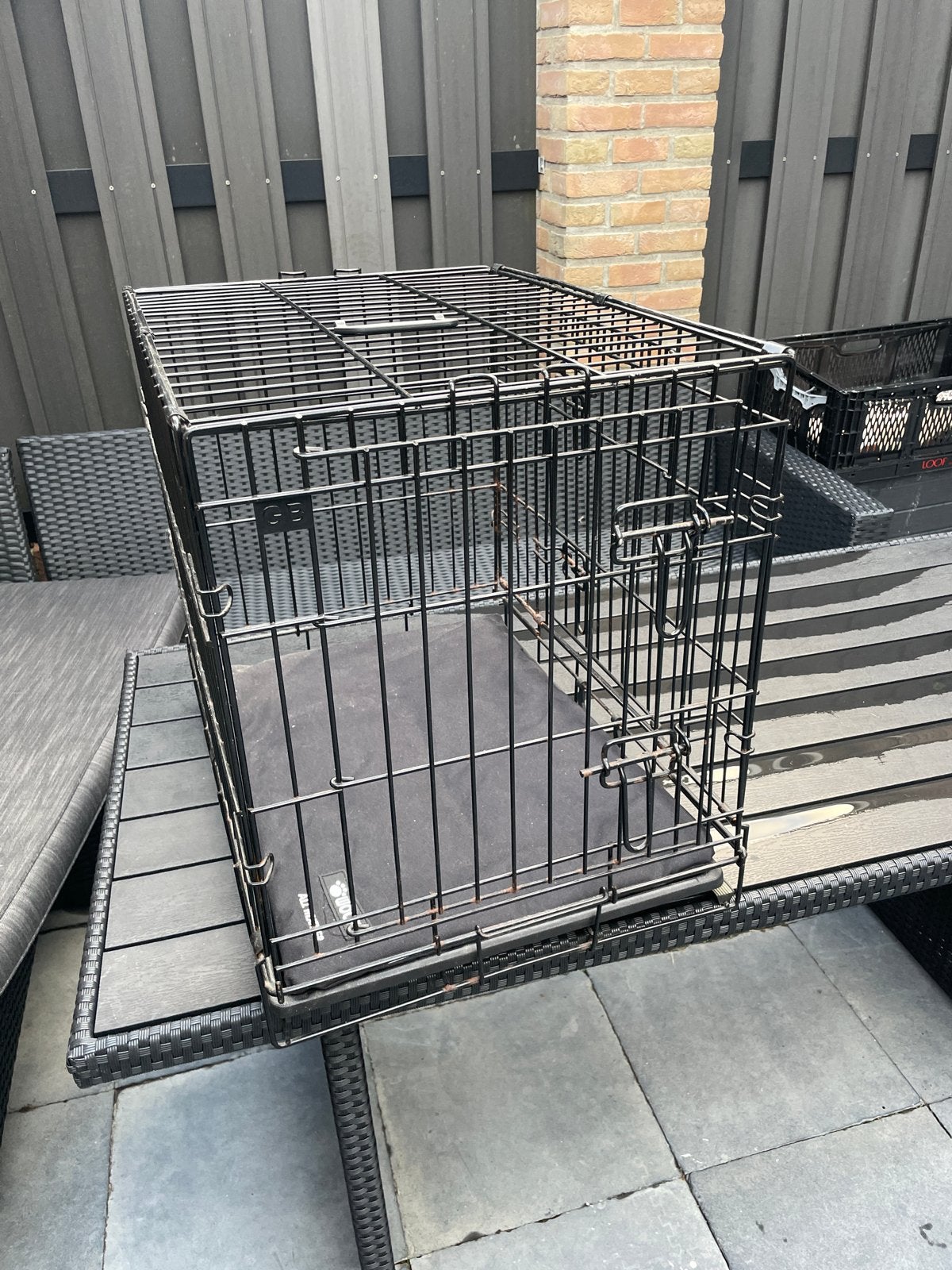 Gratis af te halen Honden of katten bench, Dieren en Toebehoren, Ophalen of Verzenden, Gebruikt