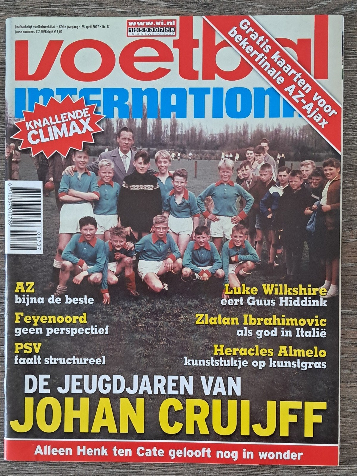 Voetbal International - Johan Cruijff Jeugdjaren (2007), Ophalen of Verzenden