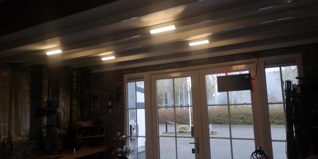 Vouwdak veranda met Verlichting Vedeca showroommodel nieuw, Tuin en Terras, Overkappingen, Ophalen of Verzenden