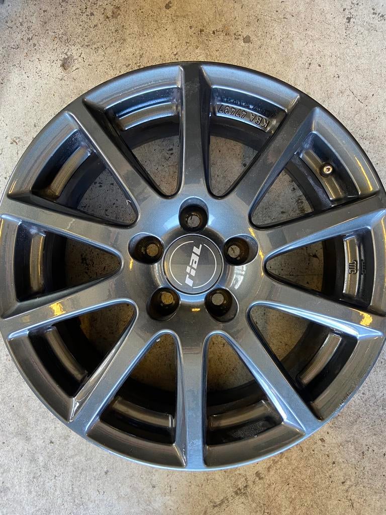 4 x zgan 16 inchaluminium velgen steek 5 x 100 naaf 54,1., Ophalen