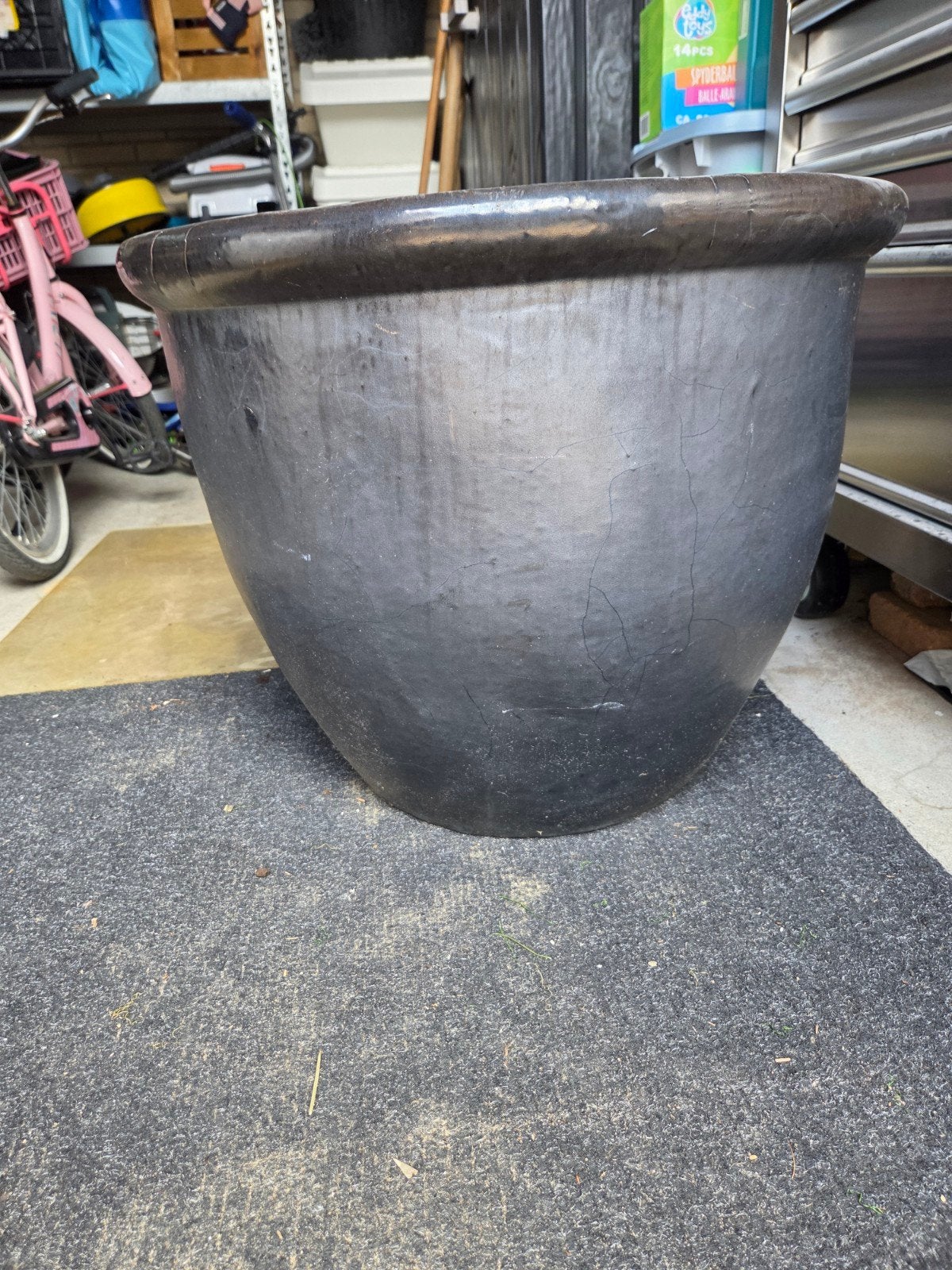 Aardewerk pot, Tuin en Terras, Bloempotten, 40 cm of meer, Rond, Ophalen of Verzenden, Tuin