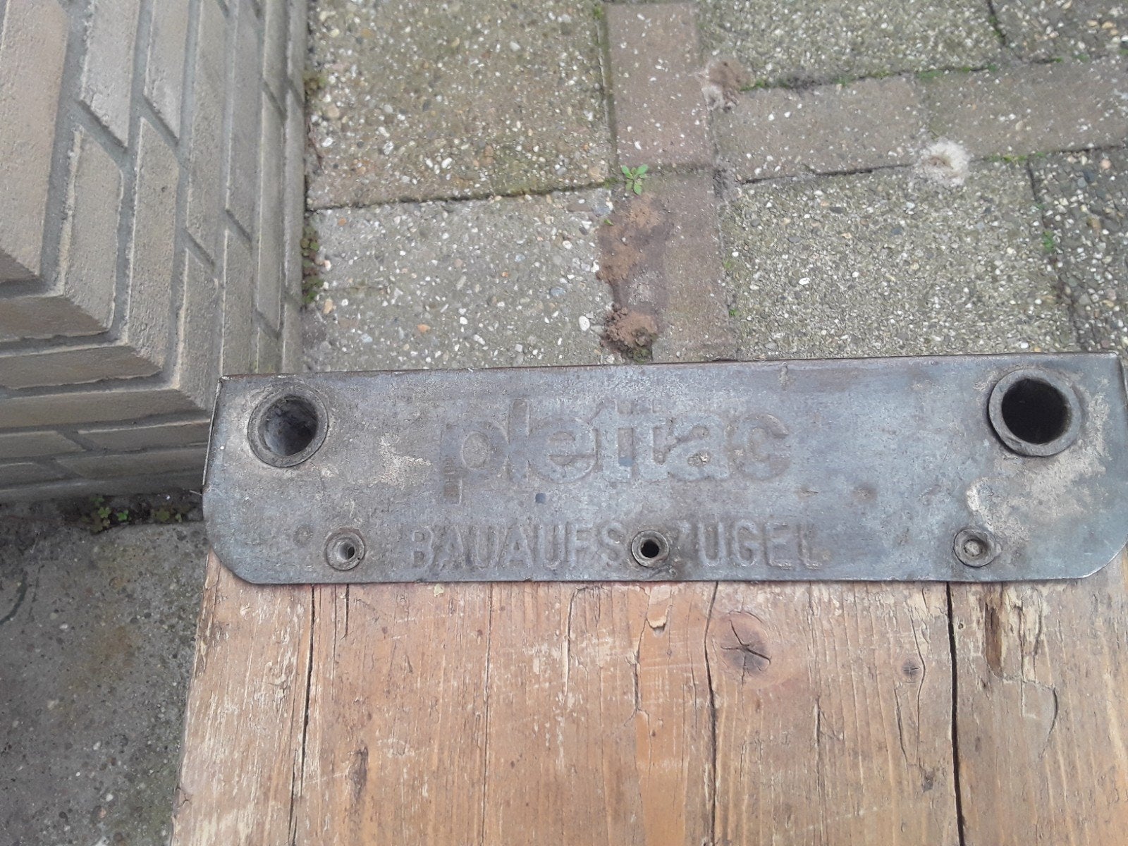 Steiger houten bank 2 meter, Huis en Inrichting, Ophalen
