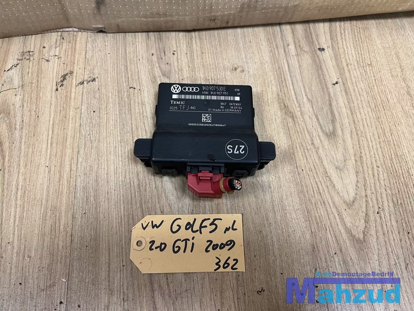 VW GOLF 5 GTI GATEWAY Comfort module 1K0907530E 2003-2009, Gebruikt, Volkswagen, Volkswagen AG, Berliner Ring 2
38440  Wolfsburg, DE