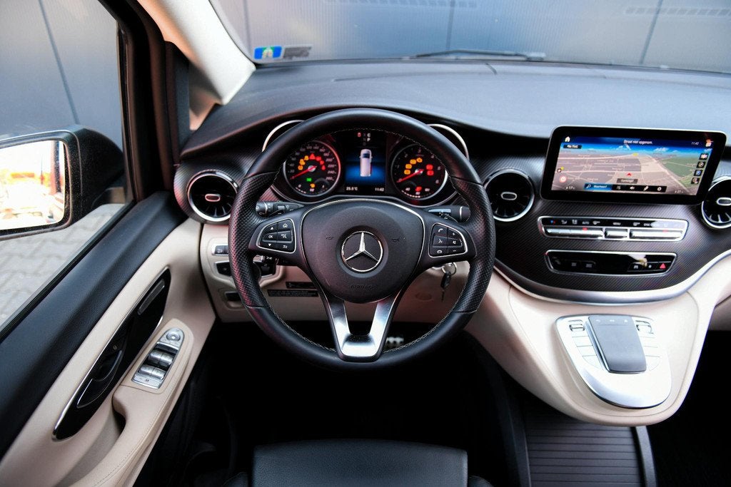Mercedes-Benz V-klasse 300d 4-MATIC Lang | Marco Polo | 360-, Auto's, Mercedes-Benz, Automaat, Stof, Gebruikt, 4 stoelen