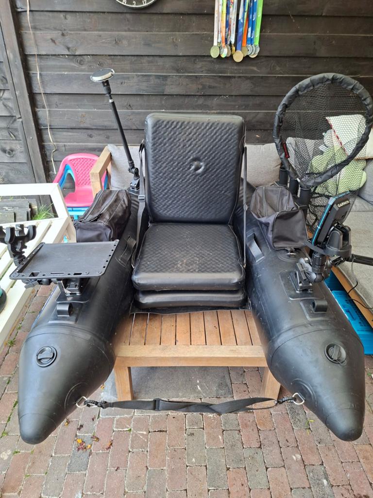 Bellyboat set met fluistermotor en fishfinder, Ophalen