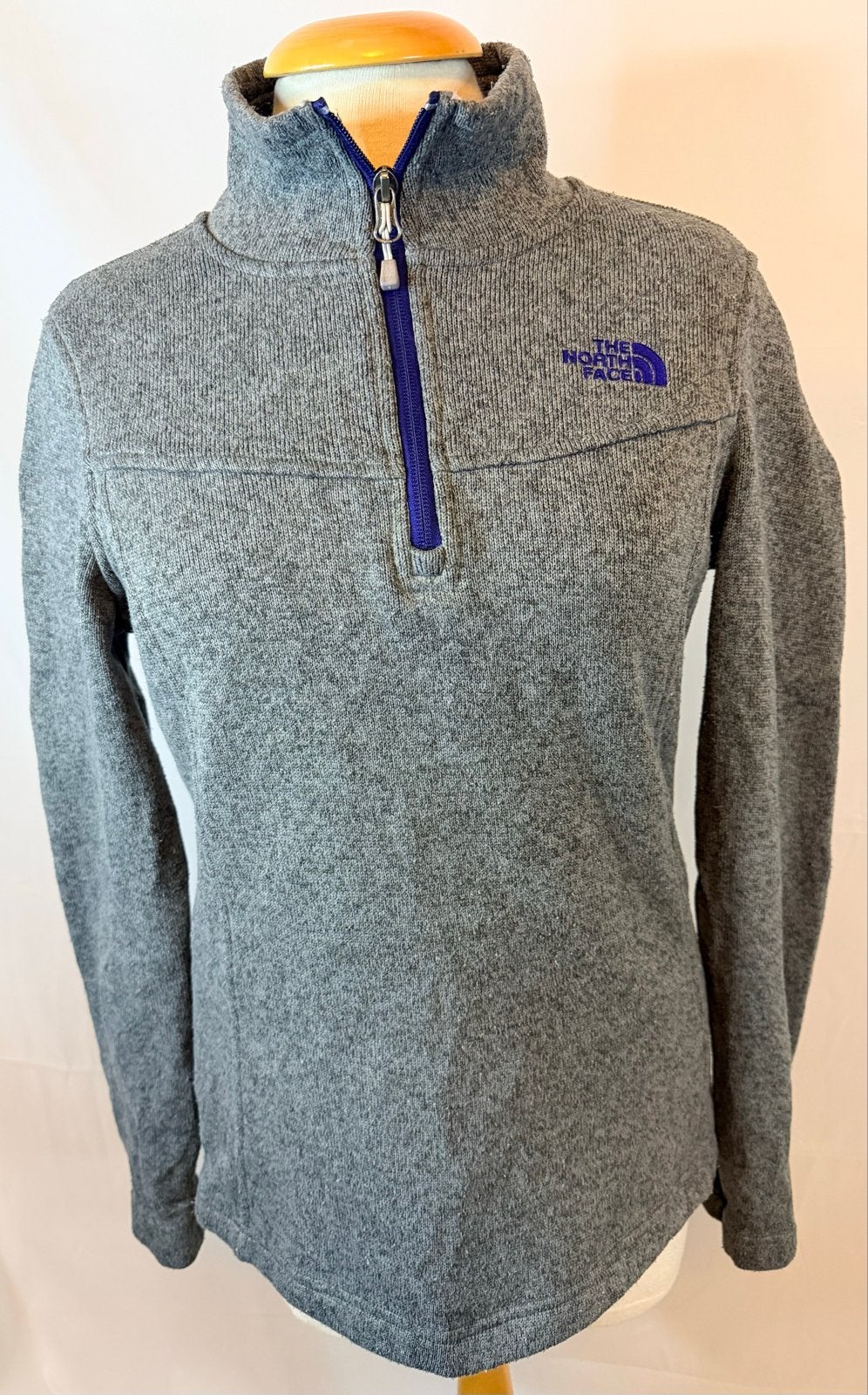 The North Face Prachtige Grijze Fleece Trui Dames - Maat S/P, -, Verzenden, -, Zo goed als nieuw