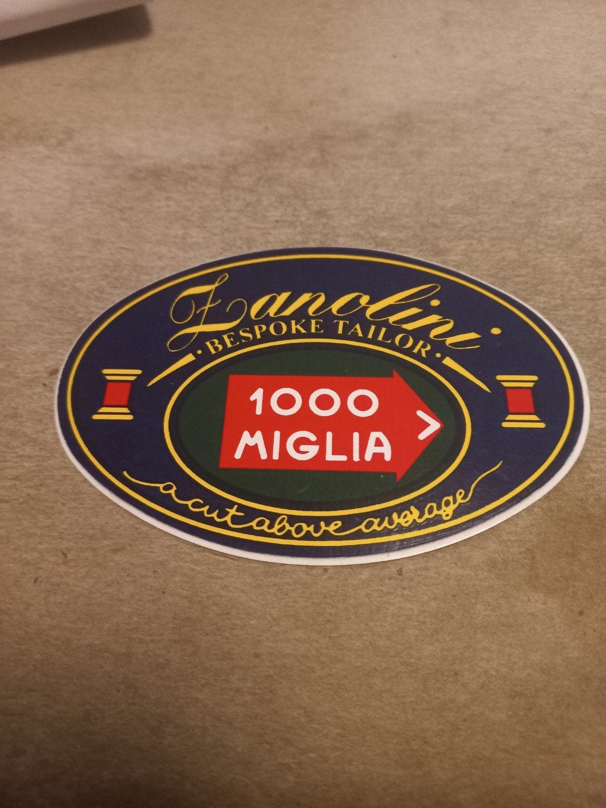 Lanoline Bespoke Tailor 1000 Miglia Sticker, Ophalen of Verzenden