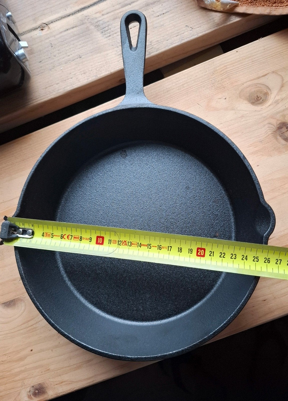 Gietijzeren Skillet 25cm - Zo goed als nieuw, Koekenpan, Gietijzer, Ophalen of Verzenden, Zo goed als nieuw