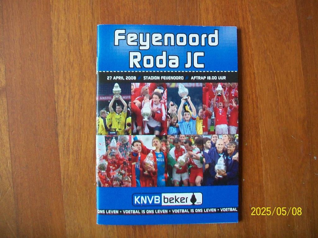 Finale KNVB beker Feyenoord - Roda JC (27 april 2008), Verzenden, Zo goed als nieuw, Feyenoord, Boek of Tijdschrift