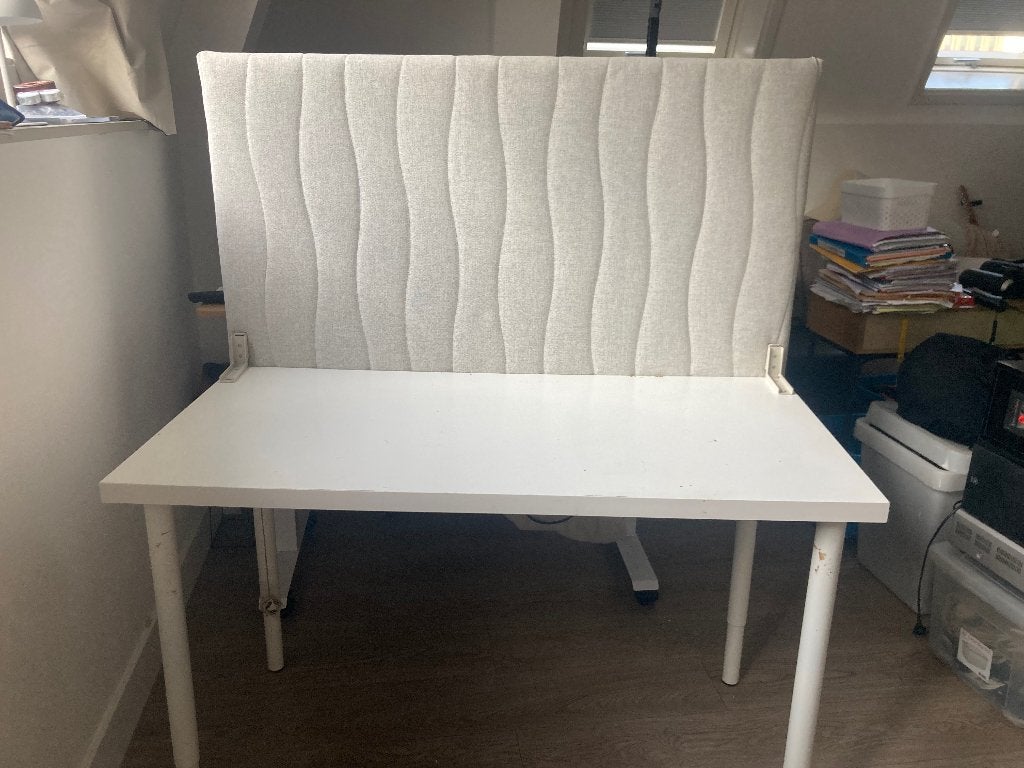 akoestische scheidingswand met kantoor, Ophalen, Hout, Nieuw, IKEA