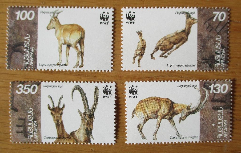 Armenië, WWF serie Bezoargeit, Verzenden, Postfris, Dier of Natuur