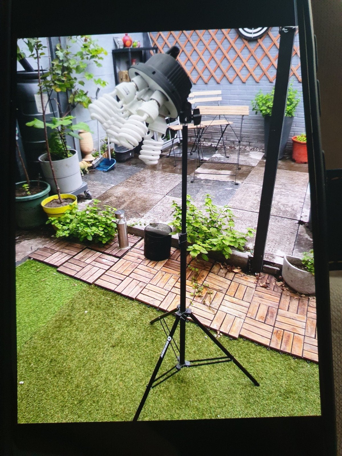 Bresser Studiolamp met statief en 5 lampen, Bresser, Ophalen of Verzenden, Zo goed als nieuw, Studiolamp